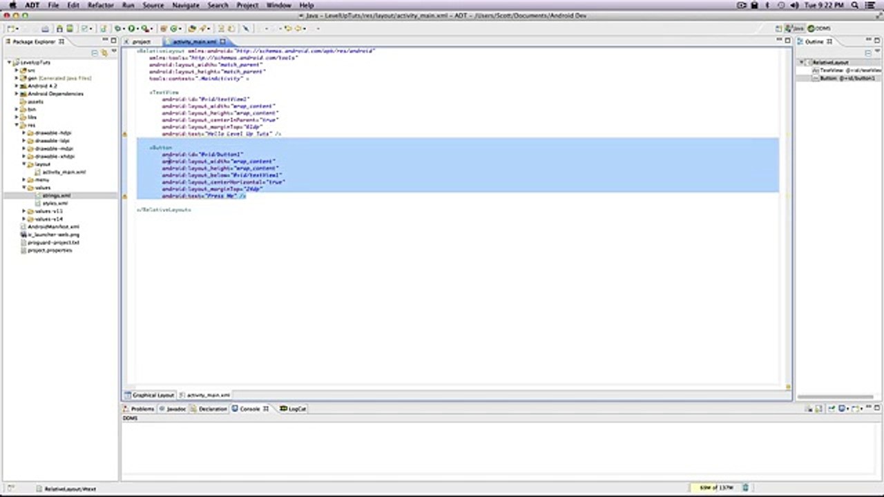 Android Development Tutorials Intro to Layout xml