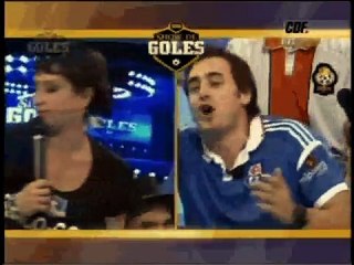 discucion marisela con ariel levy en show de goles