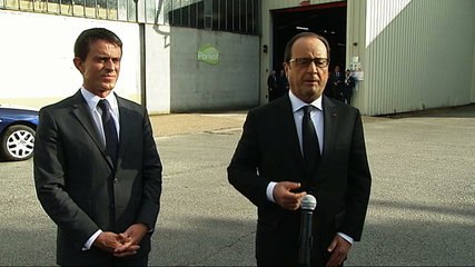 Déclaration à l'arrivée à Saint-Loup-sur-Semouse sur le site de l'entreprise Parisot