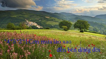 [Karaoke] Cơn Mưa Lao Xao - Tam ca áo Trắng