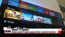 Korean manufacturers drive growth in global smart TV market