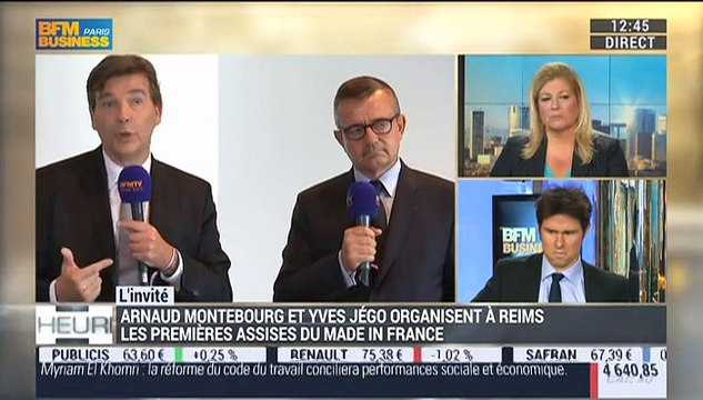 10.09.15 : Yves Jégo et Arnaud Montebourg sont les invités d'Edwige Chevrillon sur BFM business