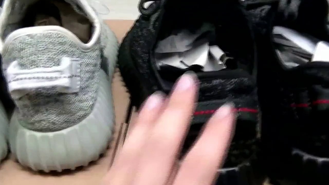Kanye West YEEZY 350 BOOST Adidas retail/UA version unboxing vedio contrasting!