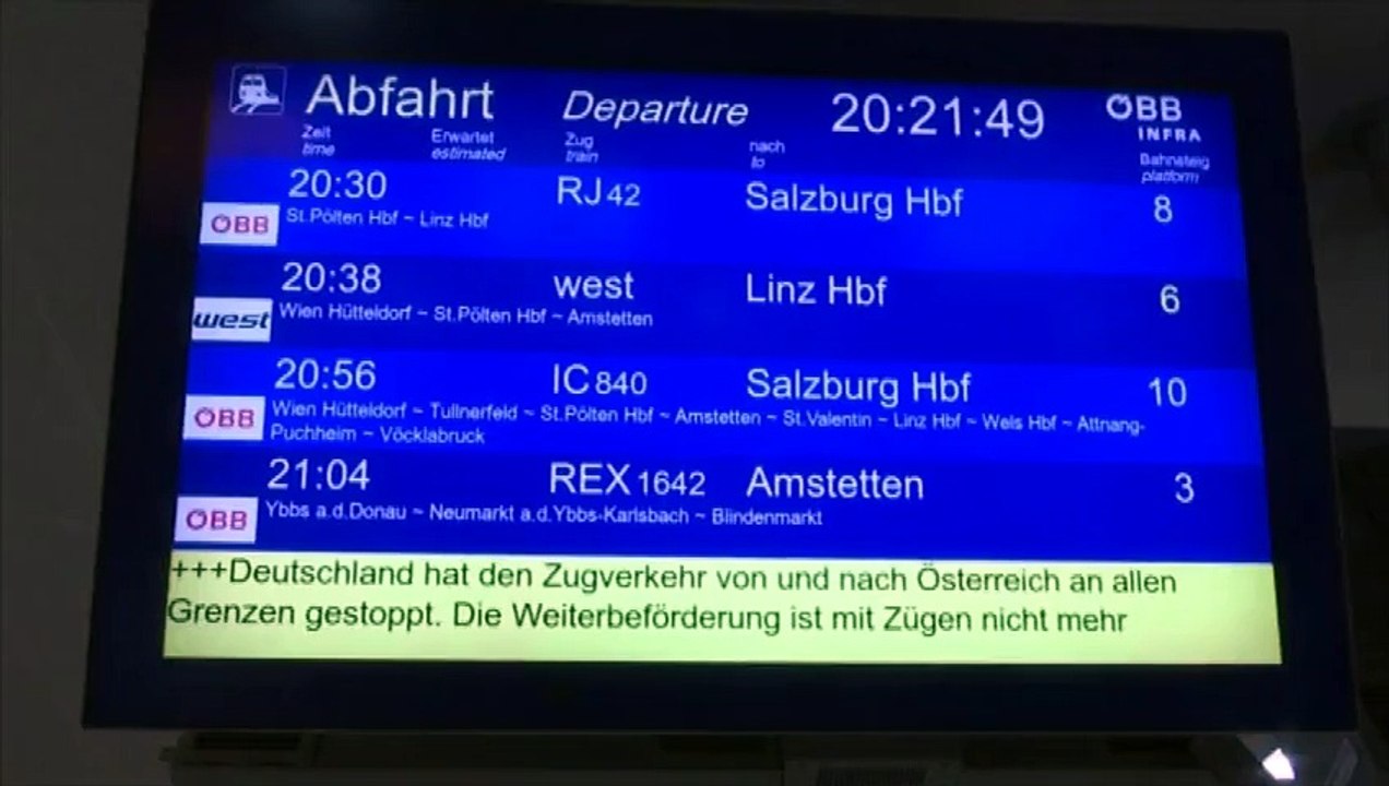 Après le revirement de l'Allemagne, des milliers de migrants bloqués en Autriche