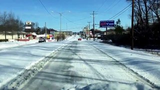 Snow on AR. Icy roads in AR.