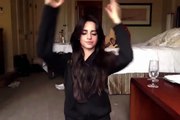 Camila rapping part of Busta Rhymes.