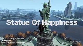 statue of happiness (beating heart) GTA IV