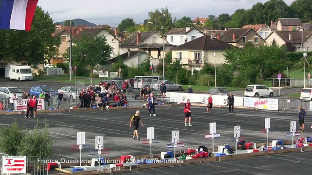 Interview d'Hervé Soleihavoup, clôture France Quadrettes Vétérans, Sport Boules, Objat 2015