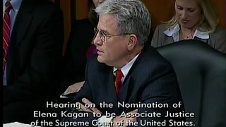 First Judiciary Committee hearing on Elena Kagan