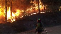 Thousands evacuated as California wildfires sweep on