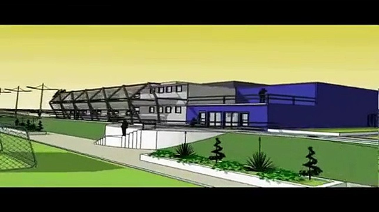 Animación Centro Alto Rendimiento Fútbol Sketchup Vray
