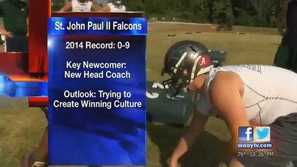 New St. John Paull II Coach Elijah Asante Talks with WAAY-TV (8-4-15)