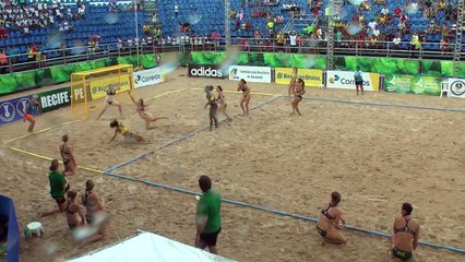 Beach Handball -  World Championships 2014 - Australia VS Brazil (first half)
