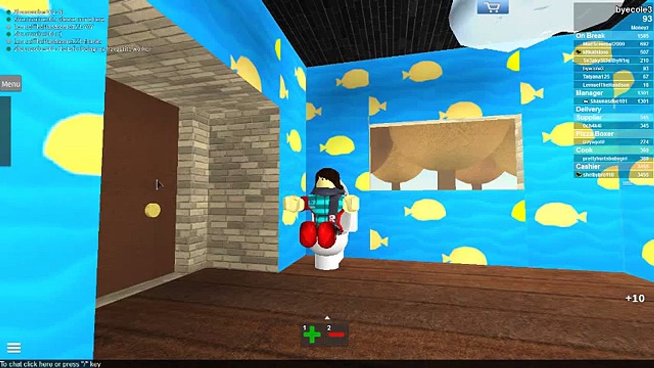Roblox work at a pizza place funny thing