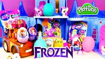 Mega Play Doh Surprise Eggs Toys Frozen Spongebob LPS MLP Barbie Cars Shopkins Hello Kitty