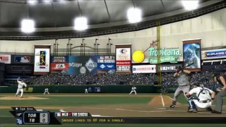 MLB 10 THE SHOW: TOR vs. My Rays Team walkoff 2 run HR! (3/21/2011) Game 2 of series