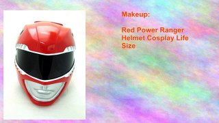 Red Power Ranger Helmet Cosplay Life Size