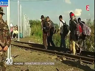 Face aux migrants, la Hongrie ferme sa frontière.