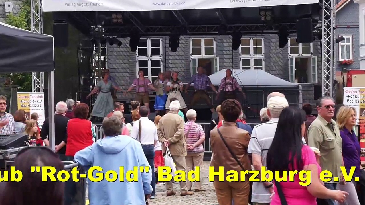 Auftritt Casino-Tanzclub 'Rot-Gold' Bad Harzburg e.V. beim Altstadtfest Goslar 2015