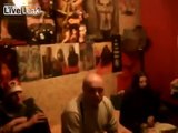 Ukrainian nationalists from the right sector at the party