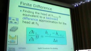 Ground Water Modeling...the finite difference method, not for the weak hearted