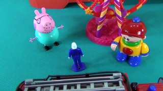 Peppa Pig en français. Peppa Pig monte le carrousel. Des aventures de Peppa et Candy