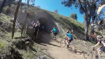 Bendigo 6hr MTB race (VES Round 5) 2015 entering the tunnel (Andy's Trial Network) by anon4664