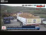 Lucky driver escapes death after his truck moves