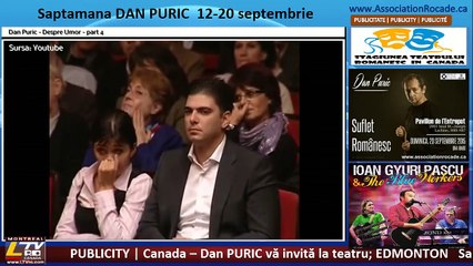 Saptamana Dan PURIC la LiveTV LTV-RO - Despre UMOR partea 4
