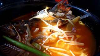 Korea Food. fish stew , 우럭탕 . Wureoktang. North Jeolla Province(전라북도 全羅北道).KOREA.