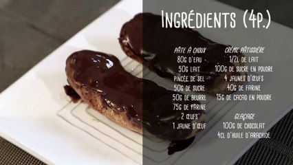 Recette d'éclair au chocolat pour les enfants - Gourmand