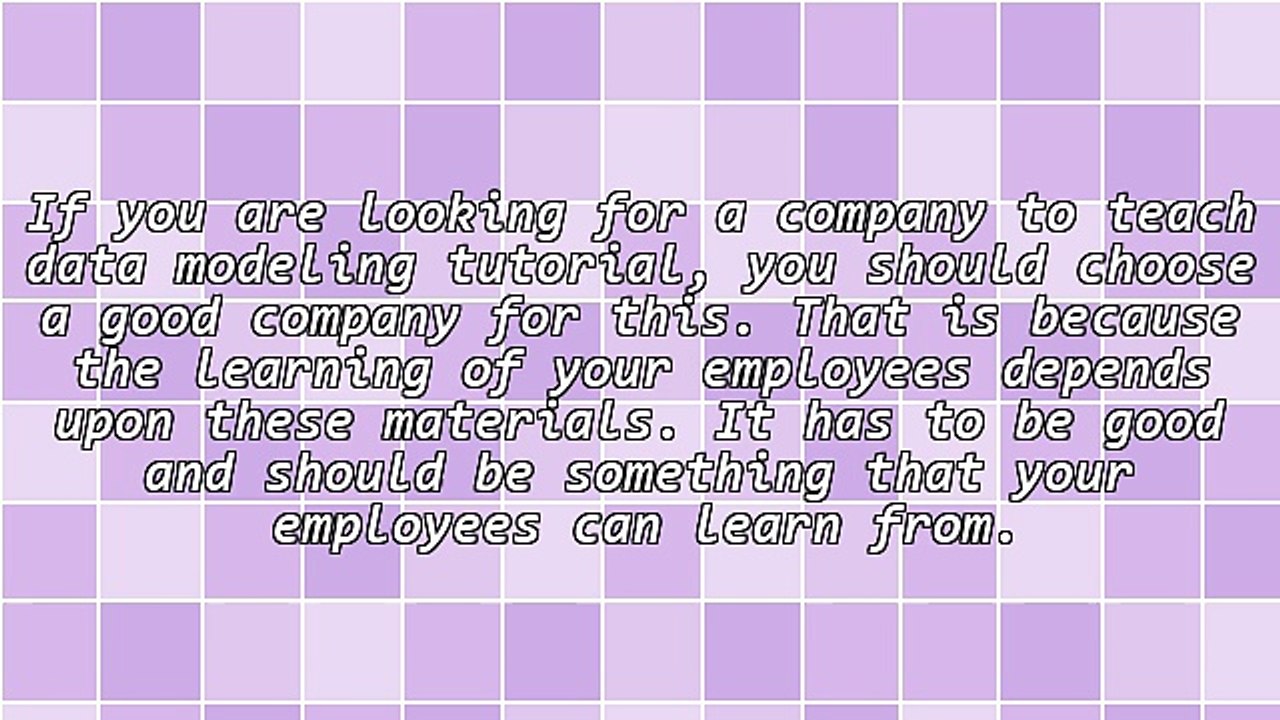 Tips In Finding A Data Modeling Tutorial