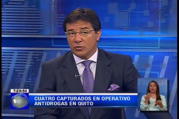 Cuatro capturados en operativo antidrogas en Quito