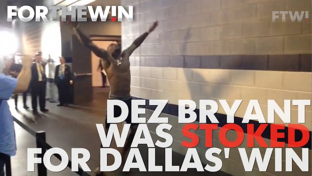 Dez Bryant is stoked for the Cowboys' win