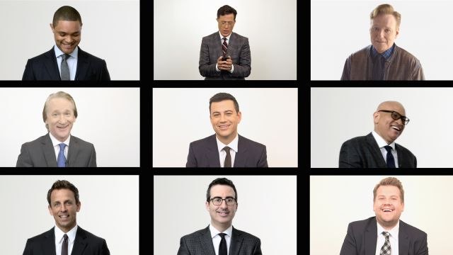 Late Night Group Texts with Conan O'Brien, Stephen Colbert, Jimmy Kimmel, Larry Wilmore, John Oliver, and More