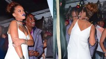 Rihanna es vista muy cerquita a Travis Scott en su Roc Nation Block Party