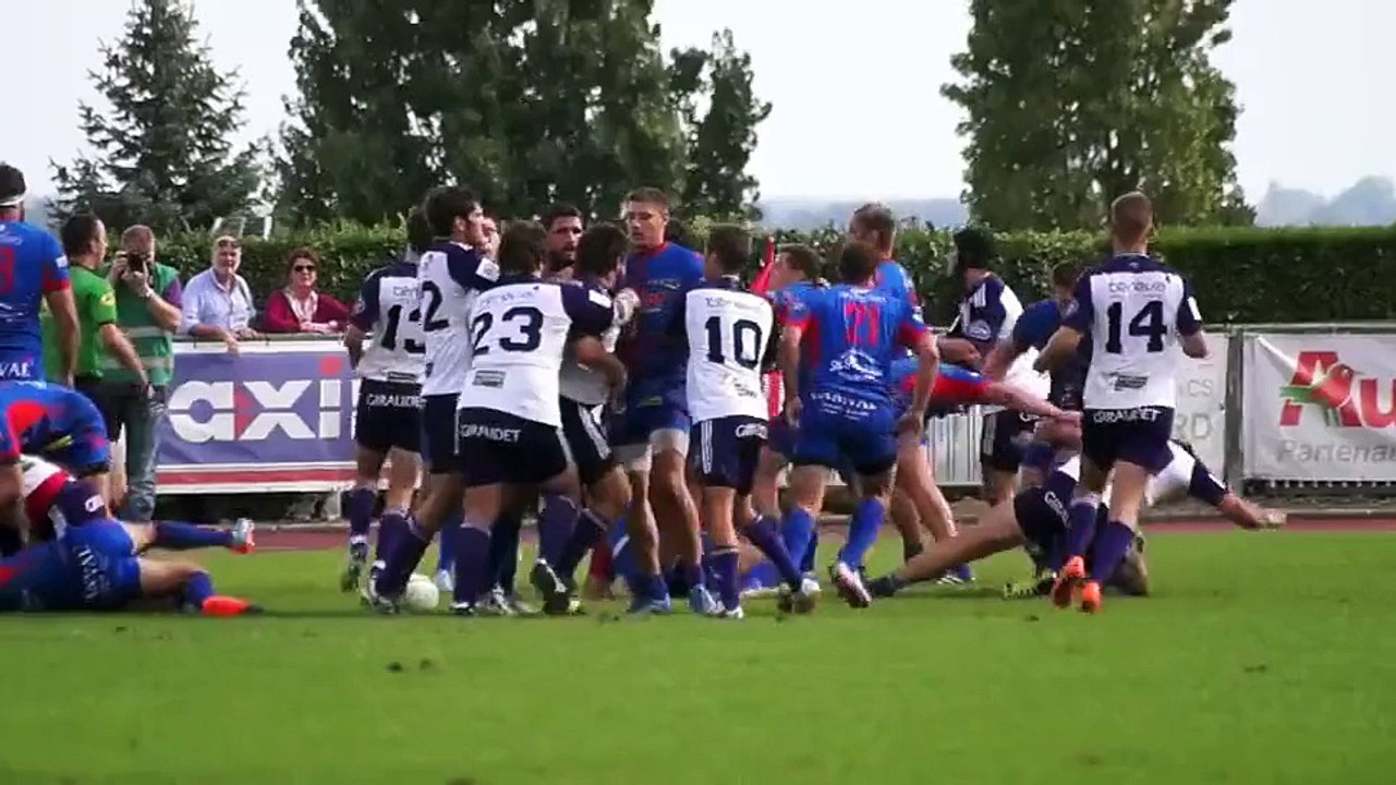 Fédérale 1 - La bagarre entre l'AS Mâcon et Bourg-en-Bresse