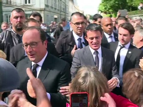 Hollande à Vesoul: des annonces pour les zones rurales et un air de campagne électorale