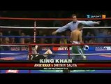 Amir Khan beat Dmitriy Salita in less than half round in boxing championship match