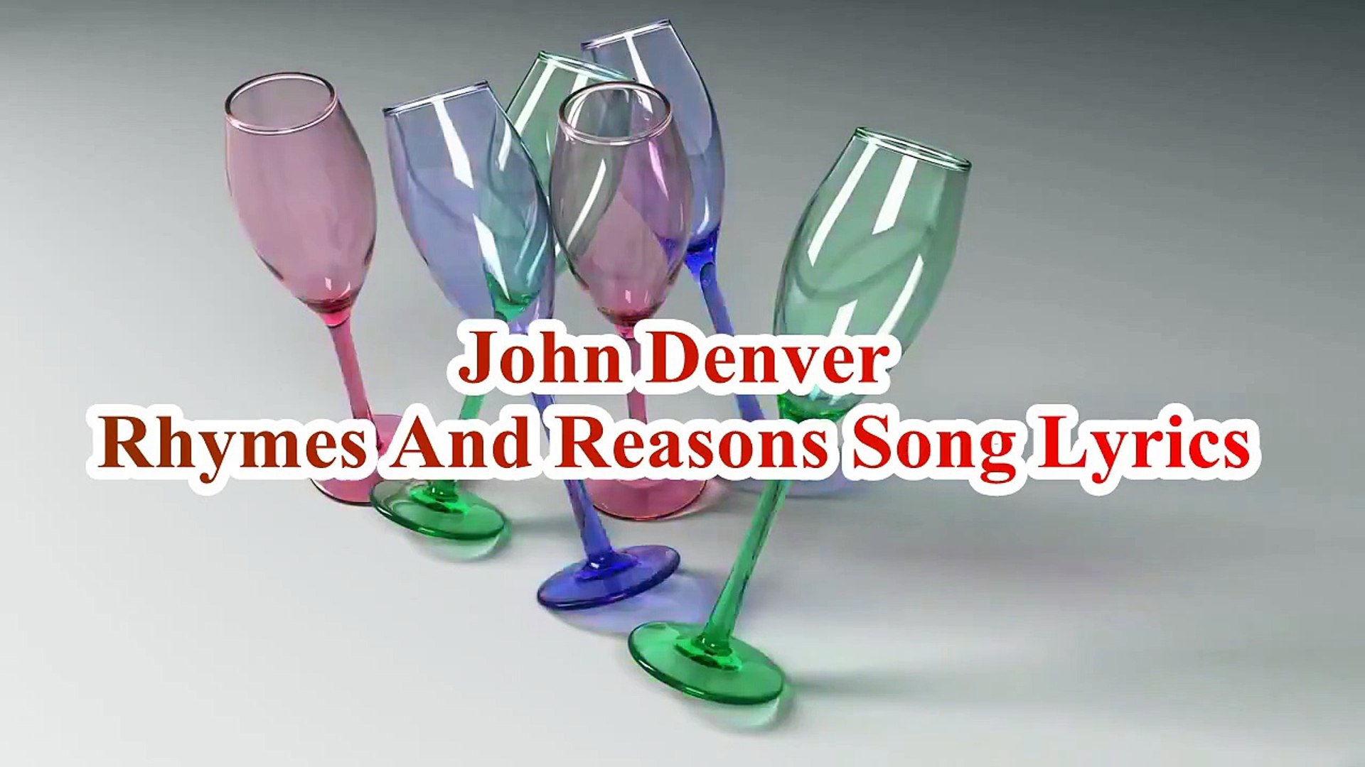 ⁣John Denver – Rhymes And Reasons Song Lyrics