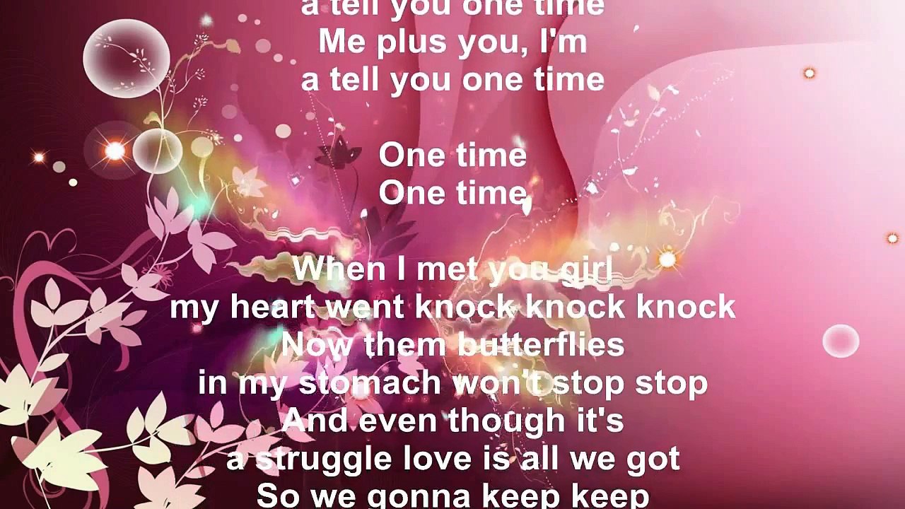 Justin Bieber – One Time Song Lyrics
