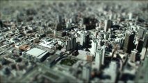 Flight over Miniature San Francisco (Tilt-Shift)-HD