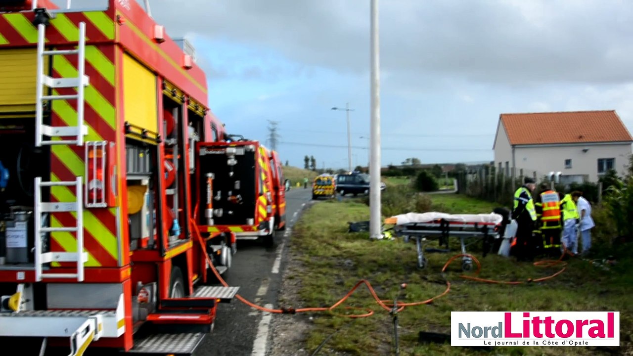 Spectaculaire accident à Hames-Boucres le 14 septembre 2015