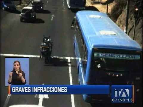 Infracciones de tránsito son registradas por las cámaras AMT