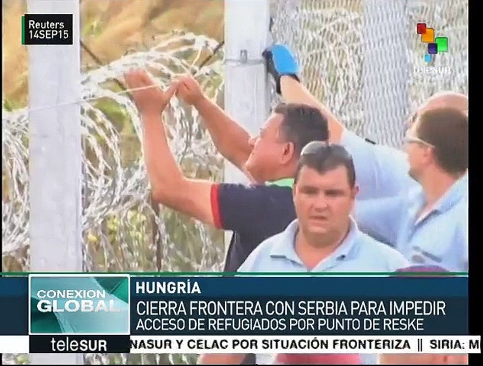 Hungría cierra frontera con Serbia para impedir paso de refugiados