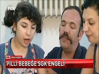 Epilepsi hastası pilli bebek Özgür SGK engeline takıldı