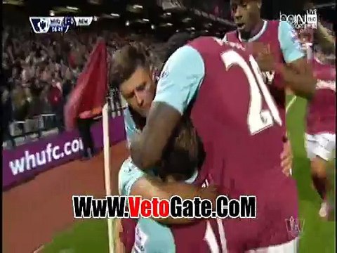 ديميتري يتقدم بالهدف الاول وست هام فى مرمى نيوكاسل