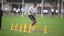 Ledesma faz primeiro treino pelo Santos