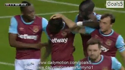 Dimitri Payet 2 nd Goal West Ham 2 - 0 Newcastle Premier League 14-9-2015
