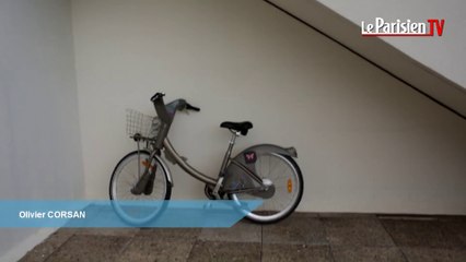 Un vélib' dans l'ancien duplex de Frigide Barjot